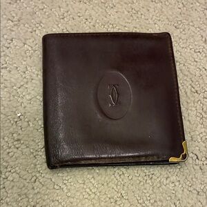 vintage Must de Cartier leather bifold wallet 👝